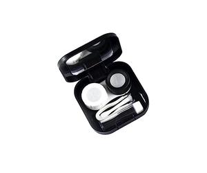 Anneome 1pezzi Contenitore Per Lenti Contatto Di Plastica Di Custodia Da Viaggio Mini Specchio Flacone Da Viaggio Custodia Doppia Clip in Plastica e Ventosa Piccola Adatto Per Uso in Apert