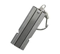 Anneome 1pezzi Fischietto Acciaio Inossidabile Doppio Tubo Ad Decibel Per Attività Outdoor Accessorio Sportivo Per Emergenze Campeggio Escursionismo e Allenamento