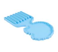 Anneome 1pezzi Mold Silicone Per Creazione Di Pettini Stampo Per Pettine Afro Silicone Per Epoxy Facile Da Sformare e Creativo Utilizzabile Con Materiali Colorati