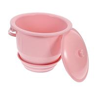 Anneome 1pezzi Spittoon Portatile Con Coperchio Vaso Notturno Spessa Per Uso Domestico Resistente e Facile Da Pulire Design Pratico Per Anziani e Persone Con Mobilità Ridotta