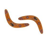 Anneome 2 Pezzi Boomerang in Legno per Sport Esterni Giocattolo Manovrabile per Adulti Volante Realizzato a Mano per Gioco Interattivo e attività Fisica all Aria Aperta