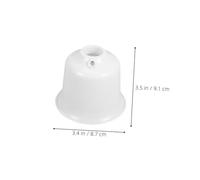 Anneome 2 Pezzi Ceiling Fan Canopy Cover in Plastic Cone Shaped Dust Protection Plate For Light Fixture And Easy Maintenance DIY Accessory