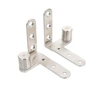 Anneome 2 Pezzi Cerniere Nascoste in Inossidabile per Porte e Finestre Cerniere Pivot Resistenti alla Corrosione Supporto Robusto e Installazione per Armadi e Infissi