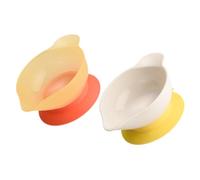 Anneome 2 Pezzi Ciotole con Ventosa per Svezzamento Silicone Piccolo per Anziani e Pazienti Utensili Multifunzione Facili e Riutilizzabili