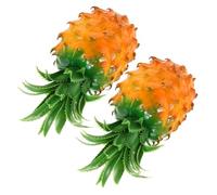 Anneome 2 Pezzi Decorazioni Antenna Auto Forma di Ananas Accessori Esterni per Tetto Veicoli Suv e Camion Facili da Installare Ornamenti Car Roof Topper Divertenti