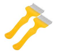 Anneome 2 Pezzi Forchetta Apicoltura in Inossidabile per Sgusciatura Strumento Manuale per Raccolta Rapida e Delicata del Nido Utensile Resistente per Apicoltori
