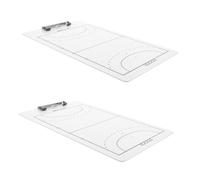 Anneome 2 pezzi Lavagna Pallamano in PVC Cancellabile con Clip Multifunzionale per Allenamento e Analisi Partite