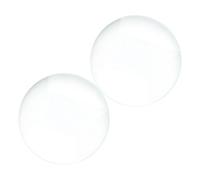 Anneome 2 pezzi Lente Doppia Convessa in Vetro Ottico Trasparente Focale Strumento di Educazione Fisica per Laboratorio e Ricerca Scientifica