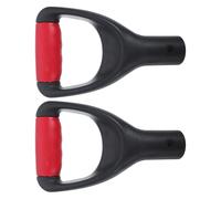 Anneome 2 Pezzi Manico per Vanga in Plastica Resistente alle Intemperie, Diametro Interno 32mm, Facile da Installare, Accessorio per Attrezzi Agricoli da Giardino e Campo