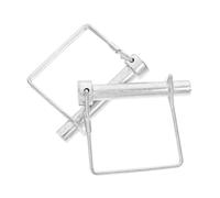 Anneome 2 pezzi Perni Bloccaggio Quadrati con Molla per Sicurezza Perno Accoppiatore per Gancio Traino Rimorchio Resistente e Facile da Usare