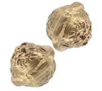 Anneome 2 Pezzi Solid Brass Walnut Hand Exercise Balls For Seniors Finger Training Toys For Hand Muscle Strengthening And Dexterity Improvement