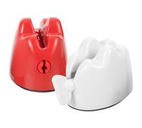 Anneome 2 pezzi Spremi-tubetto Dentifricio Manuale Dispenser Compatto e Portatile Strumento Riutilizzabile per Tubetti Design Doppio Colore Bianco e Rosso per Viaggi e Uso Quotidiano