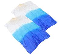 Anneome 2 Ventaglio Gradiente Colore per del Ventre e Spettacoli e Facile Maneggiare per Performance e Coreografie