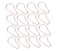 Anneome 20 Pezzi Gancio per Doccia in Acciaio Inossidabile Metallici per Tende Fissaggio Robusto e Veloce Design Forma per Bagno Camera e Colore Oro Rosa