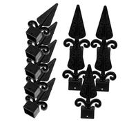 Anneome 20 Pezzi Puntali per Recinzione in Plastica Nera Coperture Protettive per Cancello Esterno Accessori Decorativi per Ringhiere Domestiche Resistenti e Antigraffio per Finitura
