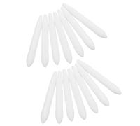 Anneome 20 pezzi Punte Ricambio per Acrilici Nib Rotondi Bianchi in Fibra Plastica Resistente e Facile Sostituire per Disegno Dettagliato Pittura Illustrazione e Journal