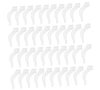 Anneome 20paia Cuscinetti Antiscivolo Silicone Per Occhiali Design Comodo e Pratico Accessori Per Sole e Sport Colore Bianco Per Attività All Aperto e Vita Quotidiana