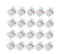 Anneome 24 Pezzi Fermagli Piccoli Trasparenti per Chioma Clip Mascella a Perle Antiscivolo Accessori per Styling per Donne e Ragazze Materiale Resistente Agli Urti