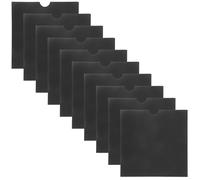 Anneome 25 pezzi Buste Porta CD Dvd in Carta Kraft Nera Custodie Protettive Antigraffio per Archiviazione e Conservazione per Film Musica e Giochi