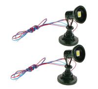 Anneome 2pezzi Mini Lampade Segnaletiche Per Modelli Ferroviari Decorazione Per Scene Miniatura Accessori Per Lavori Manuali e Tavoli Di Sabbia