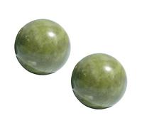 Anneome 2pezzi Palline Massaggianti Lisce in Verde Per Esercizi Manuali Rotolamento Delle Mani e Alleviamento Mano