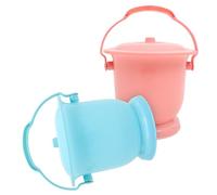 Anneome 2pezzi Urinatoio Portatile Per Adulti Con Coperchio Contenitore Per Urina e Spittoon Pratico e Resistente Per Casa e Notte Colori