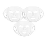 Anneome 3 Pezzi Coprimaschera in silicone Accessori Grinza coperture per maschere bellezza coperture per maschere facciale in silicone Gel silice Trasparente