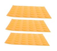 Anneome 3 Pezzi Piastrelle Pavimentali Tattile PVC Antiscivolo per Percorsi Ciechi Blocchi Guida con Punti Gialli per Marciapiedi e Sentieri Sostituzione e Resistente