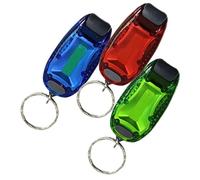 Anneome 3 pezzi Running Light Keychain Cycling Warning Light Running LED Light Moschettone Per Chiavi Night Light LED Outdoor Bike Tail Light Night LED Light Cycling LED Light Clip-On