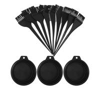 Anneome 3 Set Professionale per Colorazione Capelli con Ciotole Pieghevoli Pennelli e Pettine Tintura per Miscelazione Uniforme e Applicazione Versatile Kit Completo per Parrucchieri e Uso