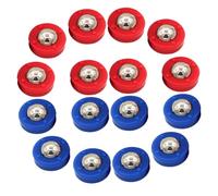 Anneome 32 pezzi Ricambio Shuffleboard Pucks e Sfere Rotolanti Accessori per Tavolo da Gioco Mini Palline da Curling per Biliardino e Giochi da Tavolo Blu e Rosso per Casa e Club