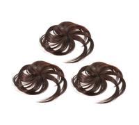Anneome 3pezzi Extension Capelli Donna Volume Extension per Capelli Diradati Facili Usare Realizzate Fibra Chimica Leggere Traspiranti Aggiungere Spessore