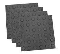 Anneome 4 Fogli Mattonelle Adesive per Marciapiedi in PVC Resistente Piastrelle Esterni Multifunzionali per Percorsi e Vialetti Facili e Durevoli con Design Tattile Antiscivolo