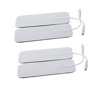 Anneome 4 Pezzi Elettrodi Adesivi Riutilizzabili in Non per Fisioterapica Media Frequenza Pad Gel Conduttore Compatibili con Apparecchi Autoaderenti Lattice per Muscolare