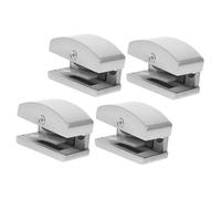 Anneome 4 Pezzi Guida Inferiore per Porta Doccia in Vetro Regolabile Paraurti e Binario per Porte Scorrevoli Spessore 5-14 MM Accessori Antiusura Rullo Antifrizione per Cabine Doccia