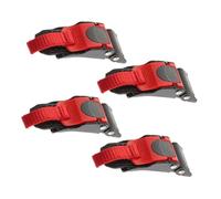 Anneome 4 Pezzi Kit Fibbie Sgancio Rapido per Casco Fibbia Sottogola in Metallo Resistente Sostituzione Cinghia per Sicurezza e Compatibilità Multipla