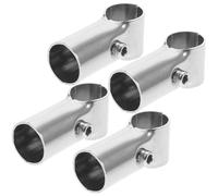 Anneome 4 pezzi Morsetto Inox per Tubo Raccordo per Recinzioni Maglia Catena Connessione Solida e Resistente Facile da Installare per Strutture Stabili