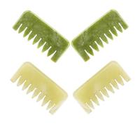 Anneome 4 Pezzi Pettine Massaggiante Capelli in Guasha Portatile per Capelli e Capelluto Massaggiatore Testa per Rilassamento e Circolazione Strumento per Terapia e Benessere Ovunque