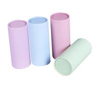 Anneome 4 pezzi Porta Fazzoletti Rotondi Ricaricabili per Auto Contenitore Compatto per Carta Organizer Decorativo e Funzionale per Tessuti per Famiglie e Viaggi