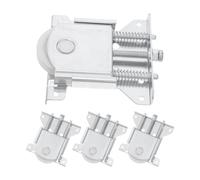 Anneome 4 Pezzi Ruota in Metallo Argento per Porta Scorrevole Armadio con Compatibilità e Installazione Rapida per Ottimizzare lo Spazio del Guardaroba
