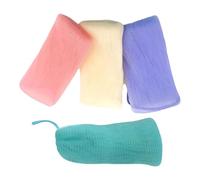 Anneome 4 pezzi Sacchetti per Sapone in Rete Colorati Porta Saponetta Esfoliante e Schiumogeno Sacchetti Bagno Resistenti e Delicati per Pulizia Viso e Corpo