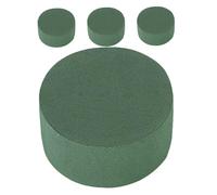 Anneome 4 Pezzi Schiuma Floreale Assorbente Rotonda Verde Base di Fango Floreale Tagliabile per Composizioni Floreali Fai da Te Accessorio per Bouquet e Decorazioni di Fiori Freschi e