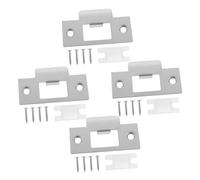 Anneome 4 set Piastra Sicurezza per Porta Inossidabile per Della Serratura Facile Installazione e Compatibile con La Maggior Parte delle Porte Design e Resistente All