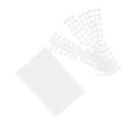 Anneome 4Set Pz Piastra Rotonda per Colori Unghie Scheda Color Display 480 Pezzi Espositore per Nail Art Semicircolari Trasparenti per Pratica Unghie