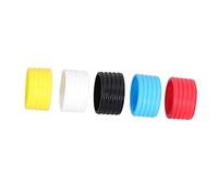 Anneome 5 Overgrip Tennis Racket Assorbenti e Antiscivolo Fasce Grip Sottili per Racchette Tennis Squash e Badminton Giallo Rosso Blu