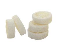 Anneome 5 pezzi Portasapone in Luffa Naturale Spugna Doccia Esfoliante Leggera e Multifunzione per Bagno Supporto Sapone Decorativo Compatto e