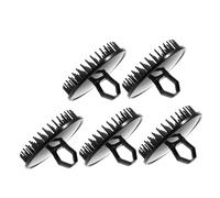 Anneome 5 pezzi Spazzole Portatili per Stimolazione Capelli in Plastica Morbida Shampoo e Esfoliazione Delicata del Capelluto per Viaggi e Rimozione Forfora