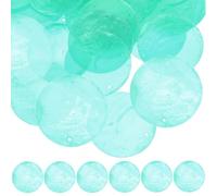 Anneome 50 Pezzi Conchiglie Naturali Rotonde con Doppio Dischi Piatto per Creazioni Artigianali Ciondoli Mare per Lampadari Acchiappasogni e Gioielli Te