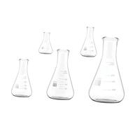 Anneome 5pezzi Beuta in Vetro Borosilicato Graduazioni Standard Fondo Piatto e Area Di Marcatura Extra-large Per Applicazioni Didattiche Chimiche Di Ricerca o Nelle Scienze Della Vita