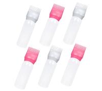 Anneome 6 pezzi Applicatori con Pettine per Tintura Capelli Bottiglie Leggere in Plastica per Ritocco Radici Facili da Usare e Lavabili per Colorazione e Trattamenti Capillari Domestici